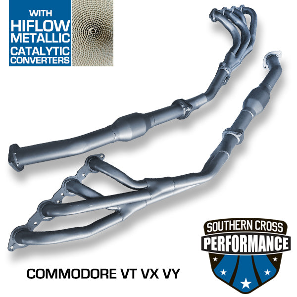 VT VX VY HOLDEN Commodore 5.7L V8 Headers Hi-Flow Cat Converters SCPH043Cats