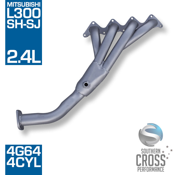 SH SJ L300 MITSUBISHI 4G64 2.4L 4Cyl Bolt-on Headers Extractors SCPH046