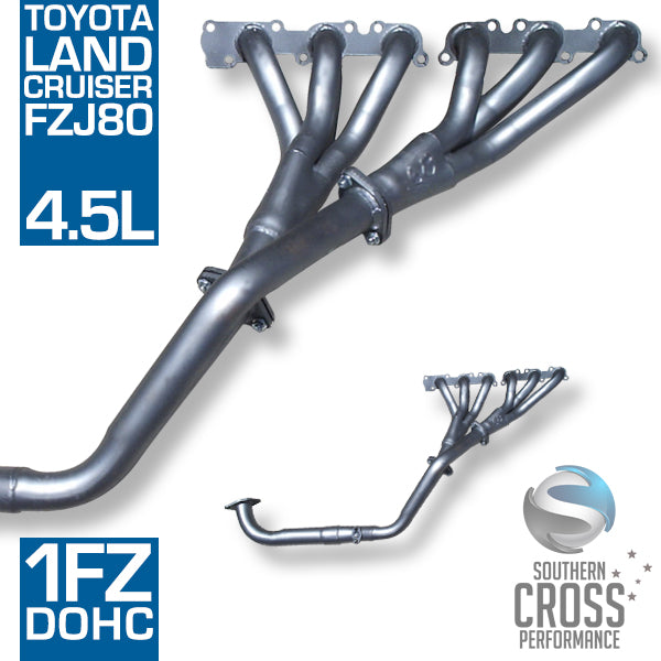 Fits TOYOTA FZJ80 Landcruiser 4WD 1FZ 4.5L Bolt-on Headers Extractors SCPH068