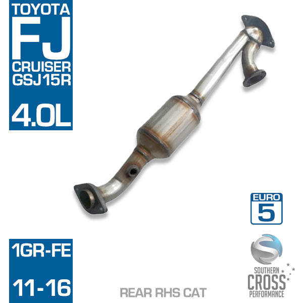 Fits FJ TOYOTA GSJ15R V6 4.0L RHS Rear Catalytic Cat Converter SCPC2270FJ