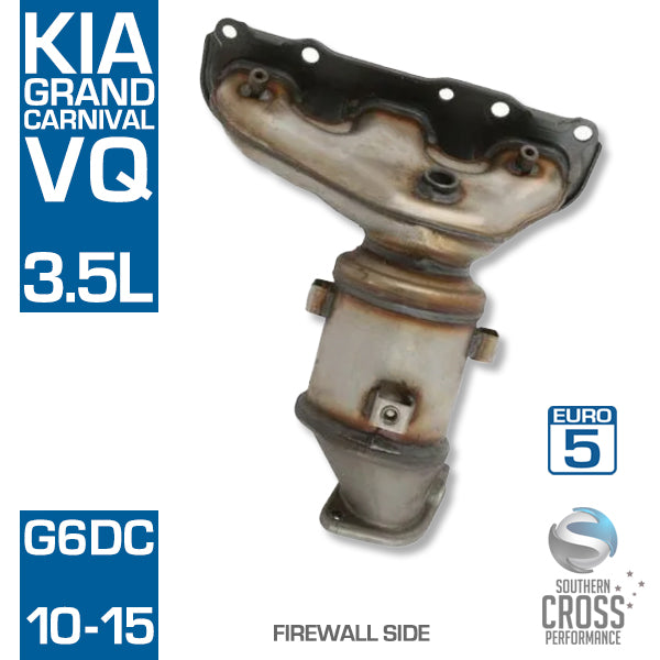VQ KIA Grand Carnival 3.5L G6DC Manifold Catalytic Cat Converter SCPC2736