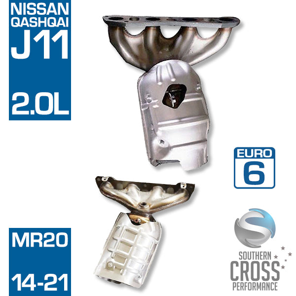J11 NISSAN Qashqai 2.0L Manifold Catalytic Cat Converter SCPMCV738