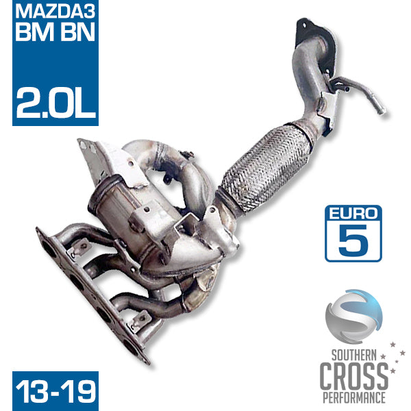 Exc Direct Fit Manifold Catalytic Converter For Mazda 3 2.5L 2014-2017 – OBDII Compliant