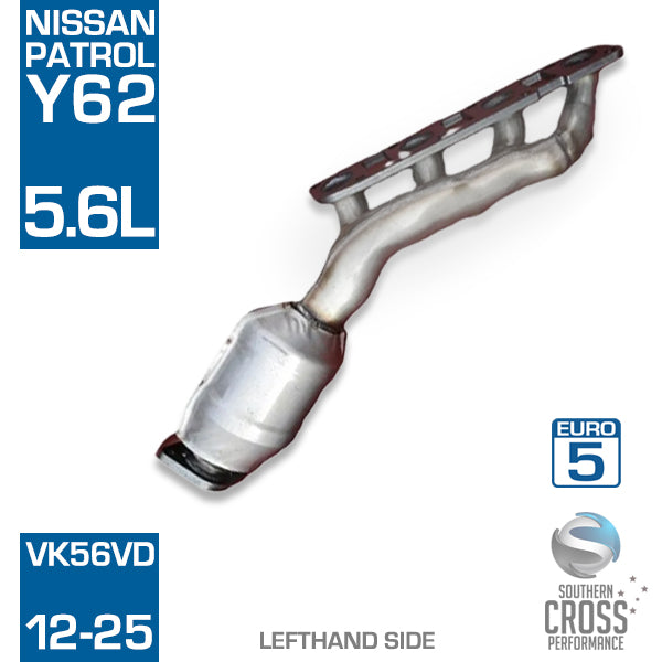 Y62 NISSAN Patrol 5.6L VK56VD LHS Manifold Catalytic Cat Converter SCPMCV762