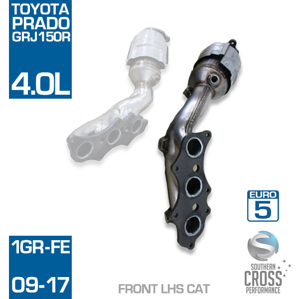 Fits Toyota Prado GRJ150 V6 4.0L Front LHS Manifold Cat Converter SCPMCV791Prado