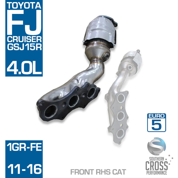 Fits Toyota FJ Landcruiser GSJ15R V6 4.0L Front RHS Manifold Cat Converter SCPMCV792FJ