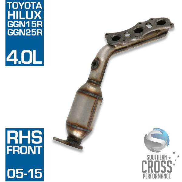 Fits GGN15R GGN25R TOYOTA Hilux 4.0L RHS Front Catalytic Cat Converter SCPMCV091Hilux