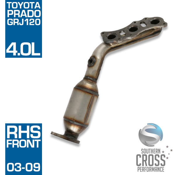 Fits GRJ120 TOYOTA Prado V6 4.0L RHS Front Catalytic Cat Converter SCPMCV091Prado