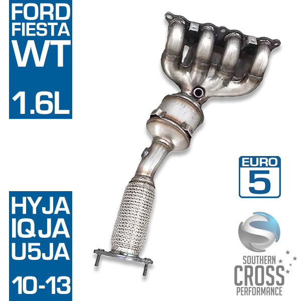 WT FORD Fiesta 1.6L HYJA IQJA U5JA Manifold Catalytic Cat Converter SCPMCV741