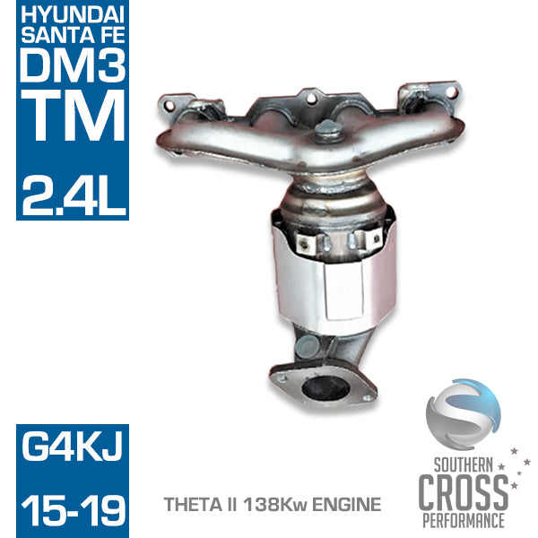 DM3 TM HYUNDAI Santa Fe 2.4L G4KJ Manifold Catalytic Cat Converter SCPMCV758