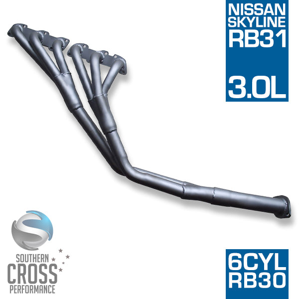 RB31 Nissan Skyline 3.0L EFi 6cyl RB30 Headers Extractors SCPH003