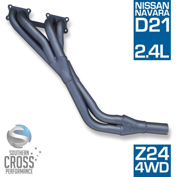 D21 Nissan Navara 2.4L Z24 4WD Headers Extractors SCPH050