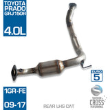 Fits GRJ150R TOYOTA Prado V6 4.0L LHS Rear Catalytic Cat Converter SCPC2271Prado