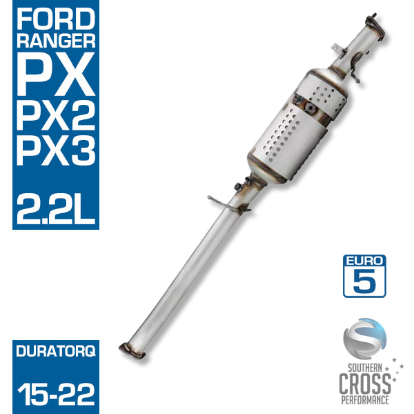 PX PX2 PX3 FORD Ranger 2.2L Bolt-on Diesel Particulate Filter SCPDPF20 ...