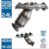 MQ MR MITSUBISHI Triton 2.4L Manifold Catalytic Cat Converter SCPMCV040