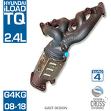 TQ HYUNDAI iload 2.4L G4KG CAST Manifold Cat Converter SCPMCV079CAST