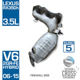For LEXUS RX350 RX350H 3.5L V6 2GR-FKE Manifold Cat Converter SCPMCV088A