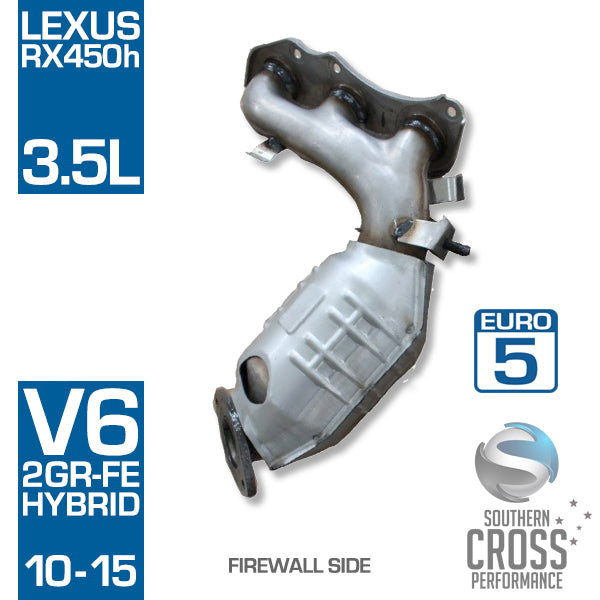 For LEXUS RX450 RX450H 3.5L V6 2GR-FKE Manifold Cat Converter SCPMCV088A