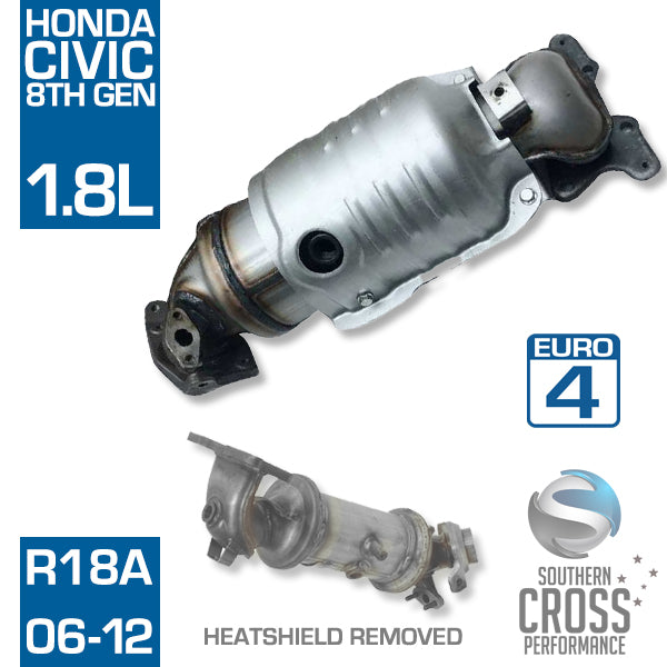 HONDA Civic 8TH GEN 1.8L R18A Bolt-on Catalytic Cat Converter SCPMCV111