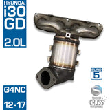GD HYUNDAI i30 2.0L G4NC Manifold Catalytic Cat Converter SCPMCV116