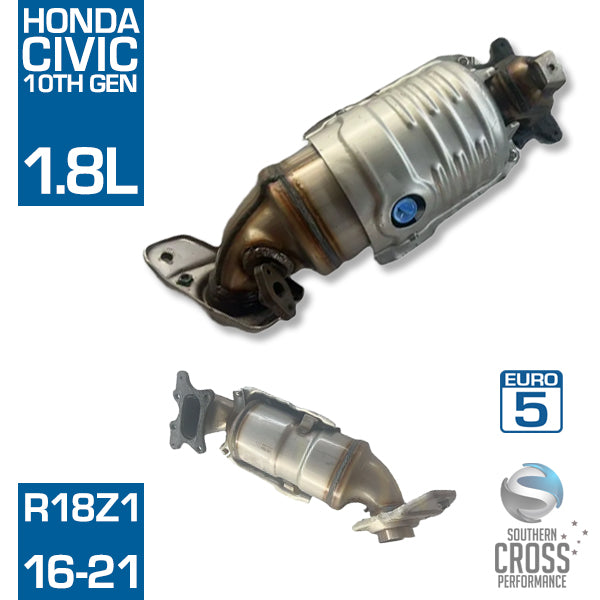 HONDA Civic 10TH GEN 1.8L R18Z1 Bolt-on Catalytic Cat Converter SCPMCV127