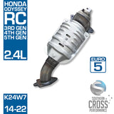HONDA Odyssey 2.4L K24W7 3rd 4th 5th GEN Catalytic Cat Converter SCPMCV739