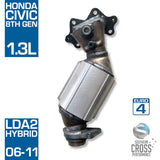 HONDA Civic EURO 8TH GEN 1.3L Hybrid Bolt-on Catalytic Converter SCPMCV750