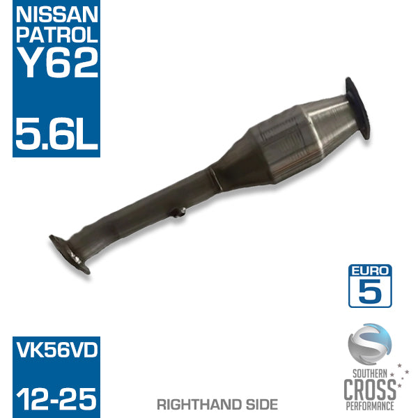Y62 NISSAN Patrol 5.6L VK56VD RHS Undercar Catalytic Cat Converter SCPMCV773