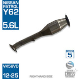 Y62 NISSAN Patrol 5.6L VK56VD RHS Undercar Catalytic Cat Converter SCPMCV773
