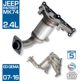MK74 JEEP Patriot 2.4L Manifold Catalytic Cat Converter SCPMCV095
