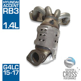 RB3 HYUNDAI Accent 1.4L G4LC Manifold Catalytic Cat Converter SCPMCV712