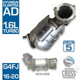 AD HYUNDAI Elantra 1.6L Turbo G4FJ Manifold Catalytic Cat Converter SCPMCV720