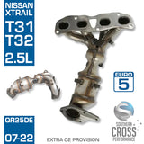 T31 T32 NISSAN X-Trail 2.5L Manifold Catalytic Cat Converter SCPMCV073